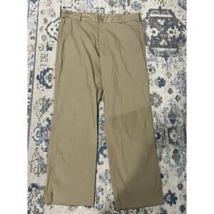 Nike Golf Dri-FIT Pants 36x30 Khaki Flat Front Lightweight Performance Chino